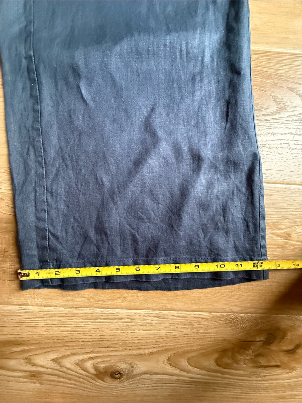 Esmaee’ Linen Wide Leg Pant in Blue - Picture 12 of 12